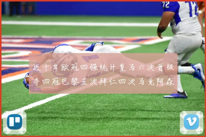 近十年欧冠四强统计皇马六次晋级夺四冠巴黎五次拜仁四次马竞阿森纳各两次